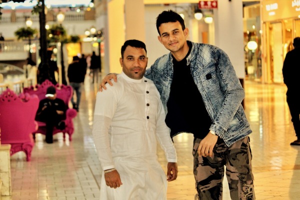 Rajesh Gill With His Friend