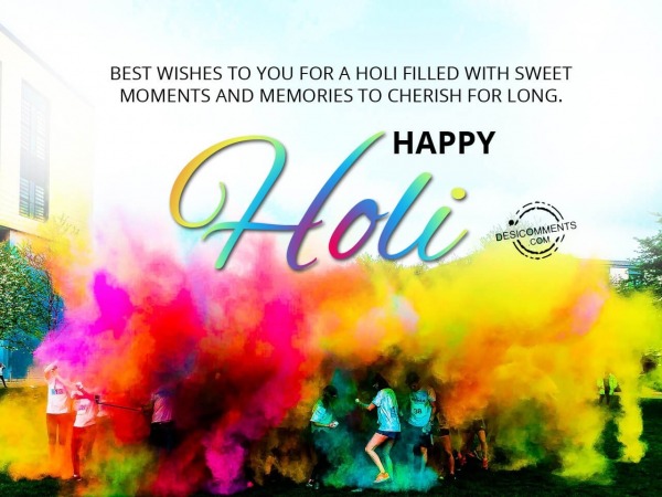 Best wishes to you, Happy Holi