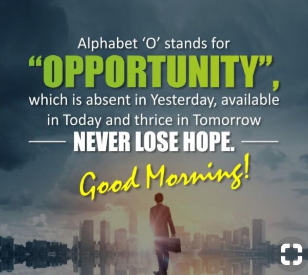 Alphabet O Stands For Opportunity