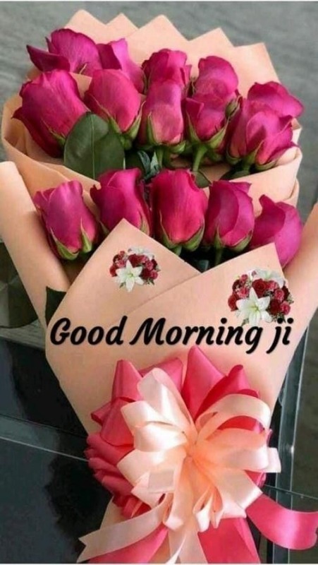 Good Morning Ji With Roses