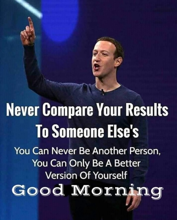 Never Compare Your Results