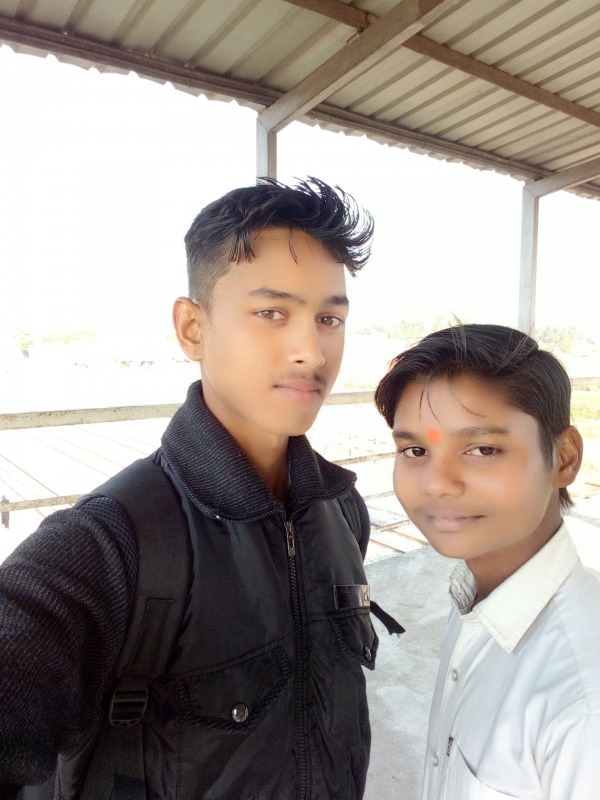 Rohit Gautam With His Friend