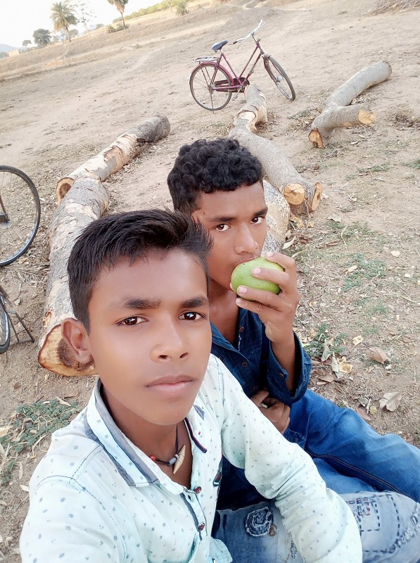 Umesh Chandi With His Friend