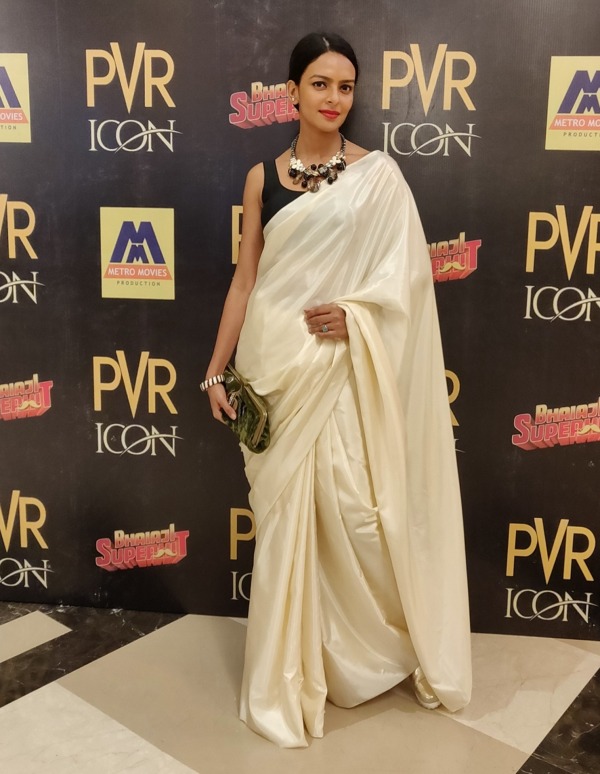 Picture Of Bidita Bag In White Saree