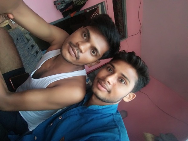 Akash Pal With His Friend