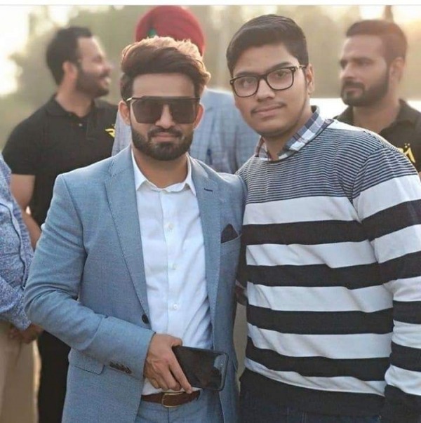 Ankit Manchanda With Punjabi Singer Resham Anmol