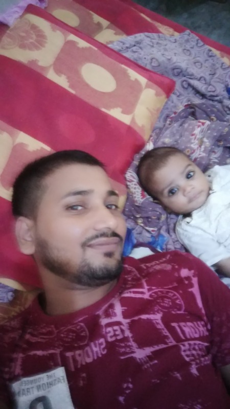 Image Of Prayag Mahi With Baby