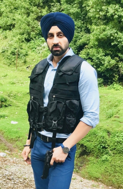 Sikh Actor Simarjeet Singh Nagra on Shoot