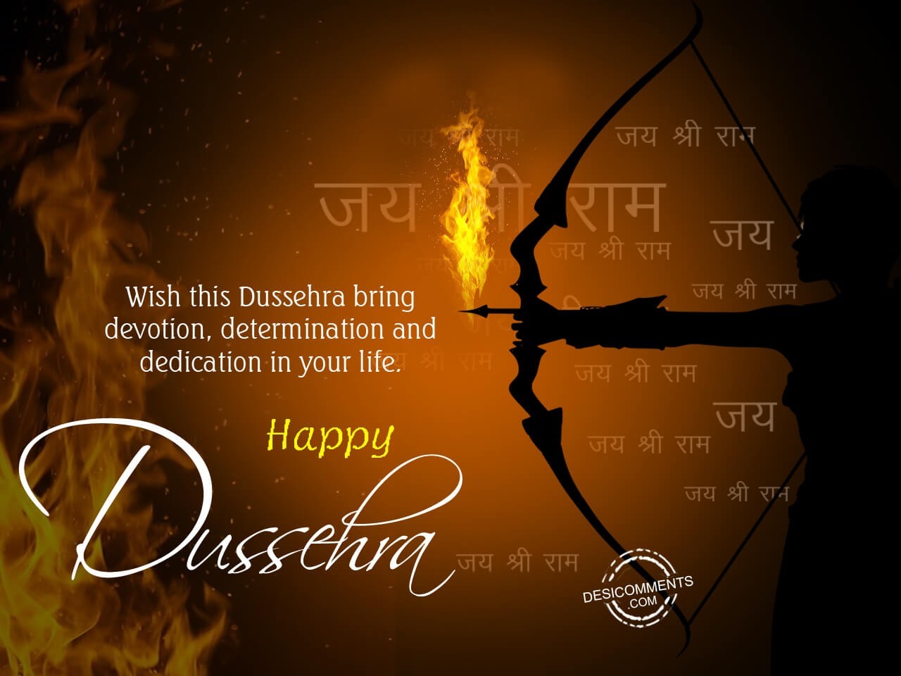 Wishes this Dussehra bring devotion, determination in your life ...