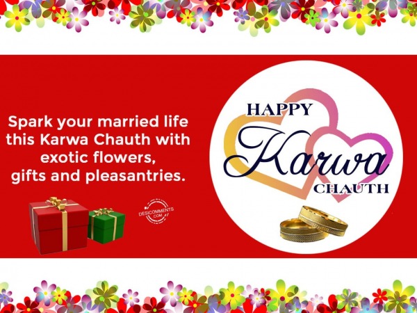 Spark your married life, Happy Karwa Chauth