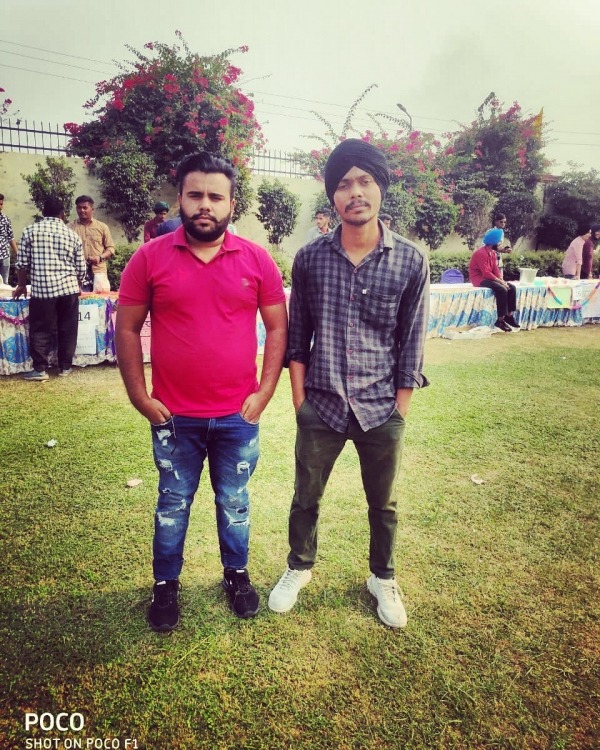 Hardeep With His Friend