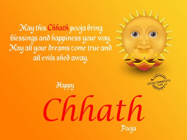 May this Chhath pooja bring happiness to your way, Happy Chhath Pooja