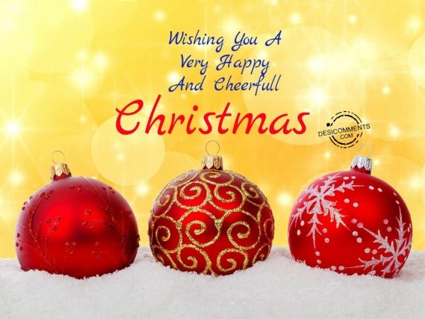 Wishing you a happy and cheerfull christmas