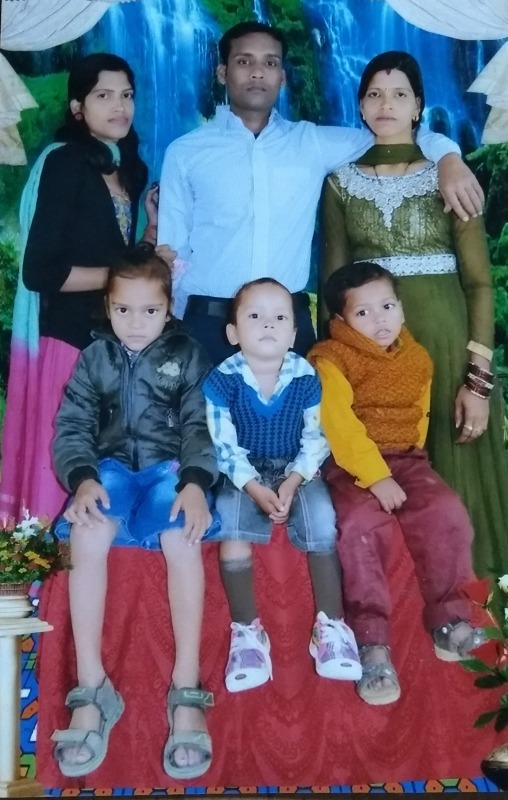 Bikash Kumar With His Family