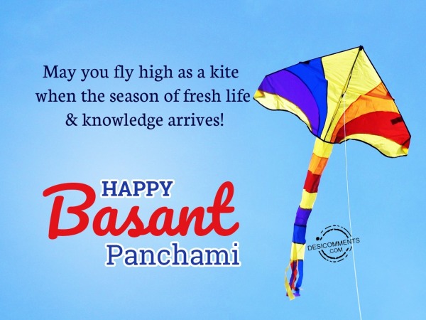 May you fly high as a kite, Happy Basant Panchami