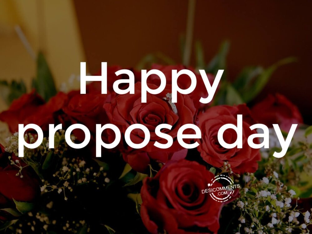 Wish you very happy propose day - DesiComments.com