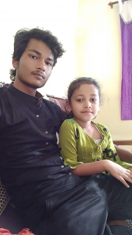 Maix Ali Khan With His Sister
