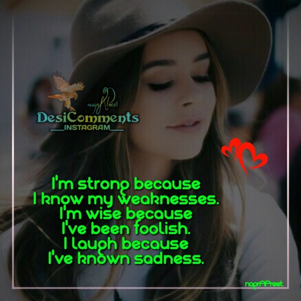 I Am Strong Because