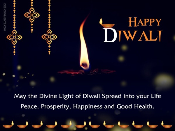 May The Divine Light Of Diwali Spread Into Your Life