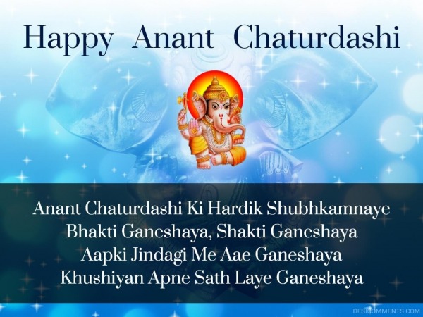 Image Of Happy Anant Chaturdashi