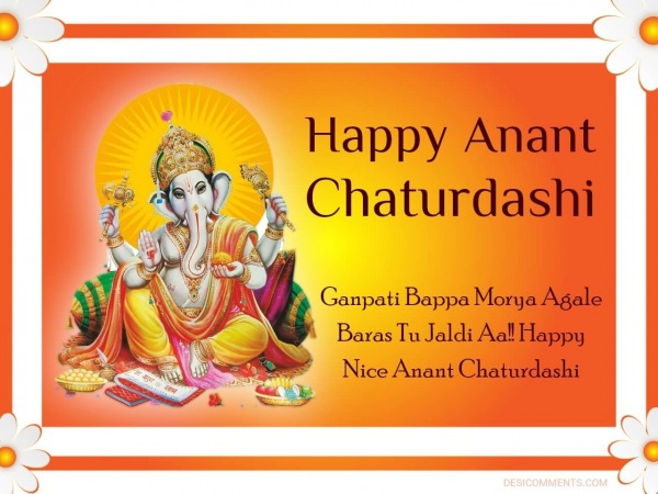 Wallpaper Of Happy Anant Chaturdashi