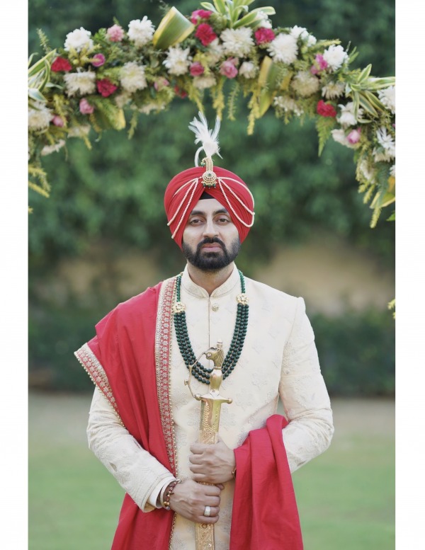 Sikh Model Actor Simarjeet In Wedding Look