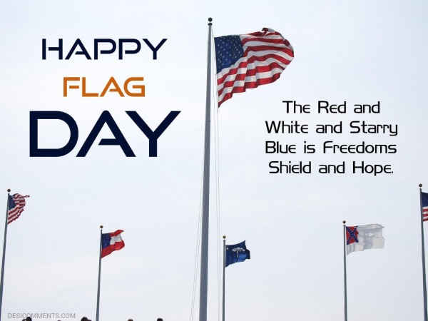 The Red and White and Starry Blue is Freedom’s Shield and Hope