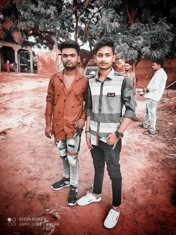 Shubhanshu Rathore With His Friend