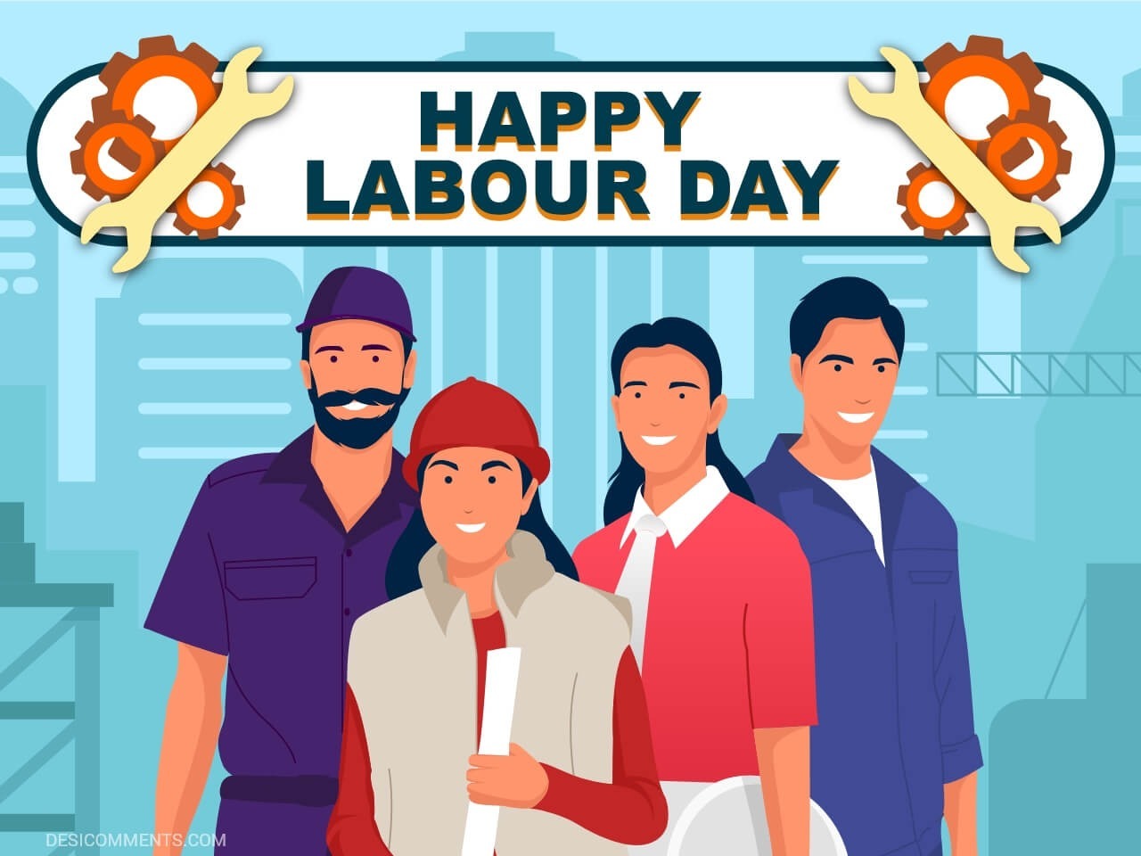 Happy labor day wallpaper Vector Image  1563506  StockUnlimited