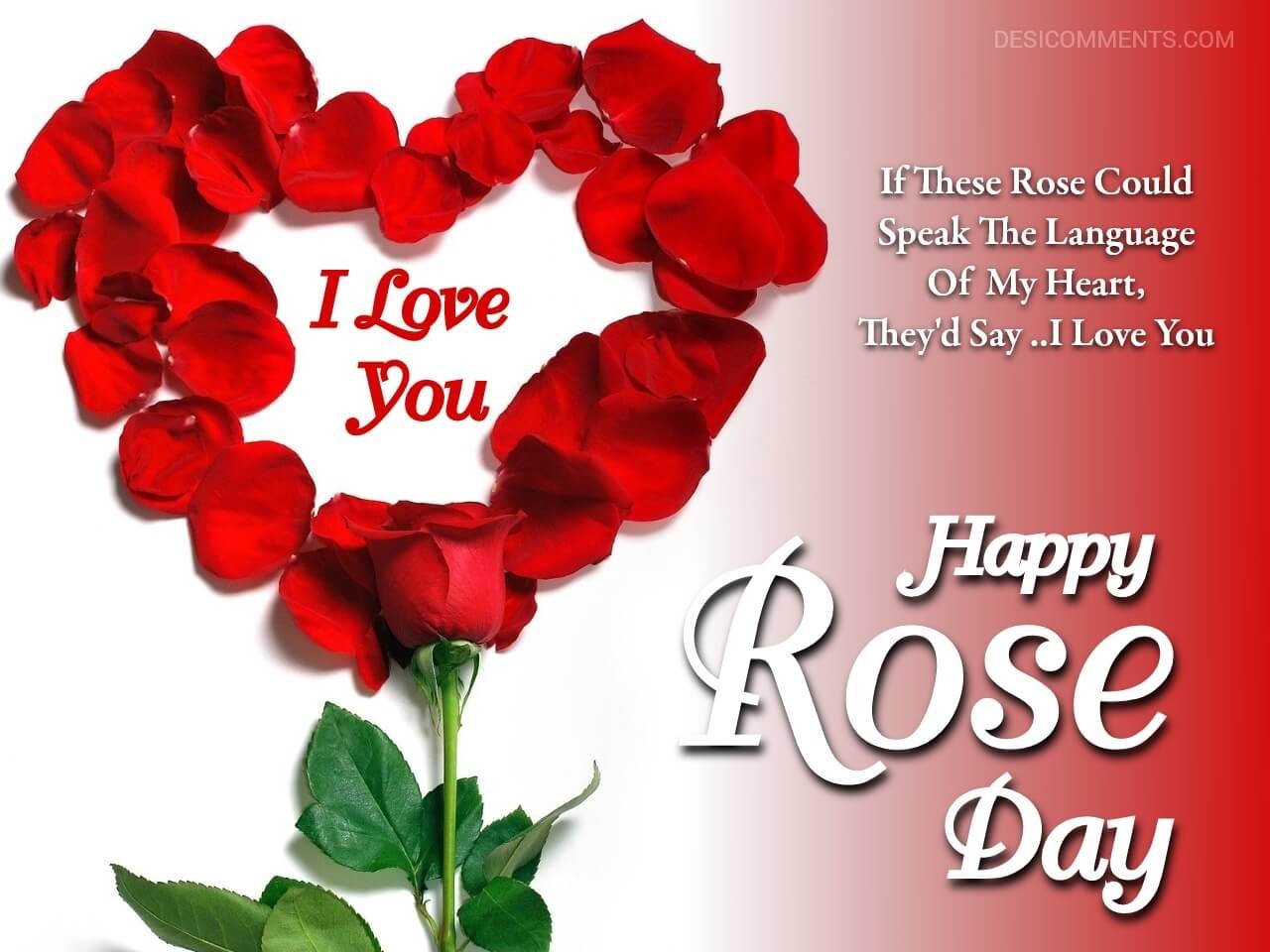 I Love You Happy Rose Day - DesiComments.com