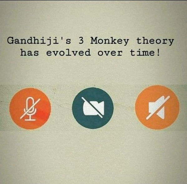 Gandhi's 3 monkey theory