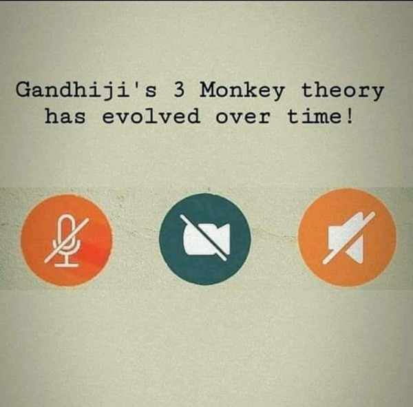 Gandhi’s 3 monkey theory