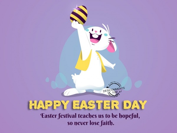 Easter festival teaches us to be hopeful, so never lose faith.