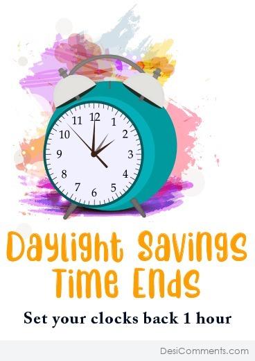 Daylight Savings Time Ending