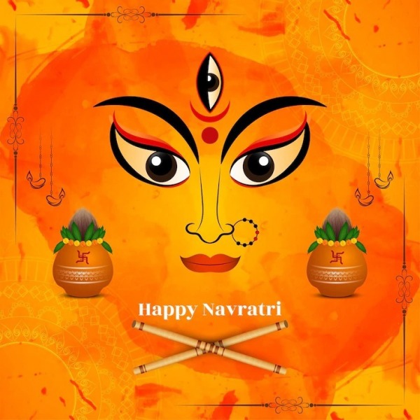 Good Wishes For A Joyous Navratri, With Plenty Of Peace And Prosperity