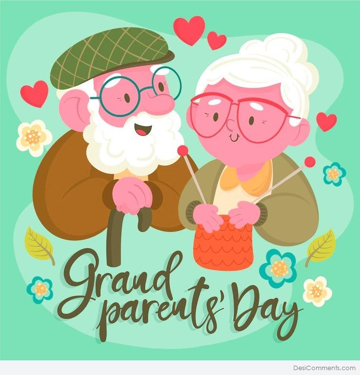 May God Bless You With Health And Happiness, Happy Grandparents Day -  