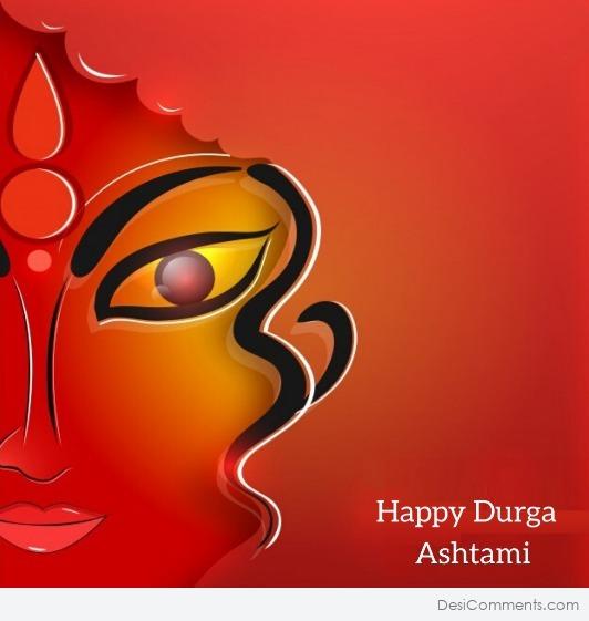 May Goddess Durga Provide You With Immense Strength To Overcome All The Obstacles In Life. Happy Durga Ashtami