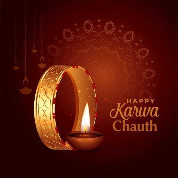 Wishing You A Life Full Of Happiness And Positivity. Happy Karva Chauth