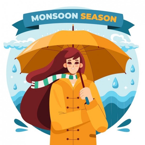 Wish You An Awesome Monsoon Season With A Cup Of Tea. Happy Monsoon Season