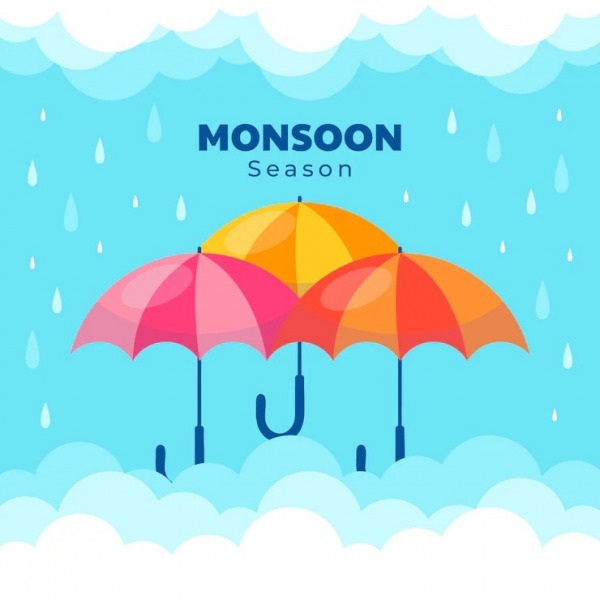 Warm Greetings On Monsoon Season