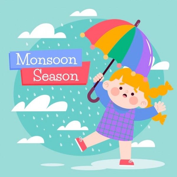 Rain Brings Happiness And Joy To Everyone. Happy Monsoon Season