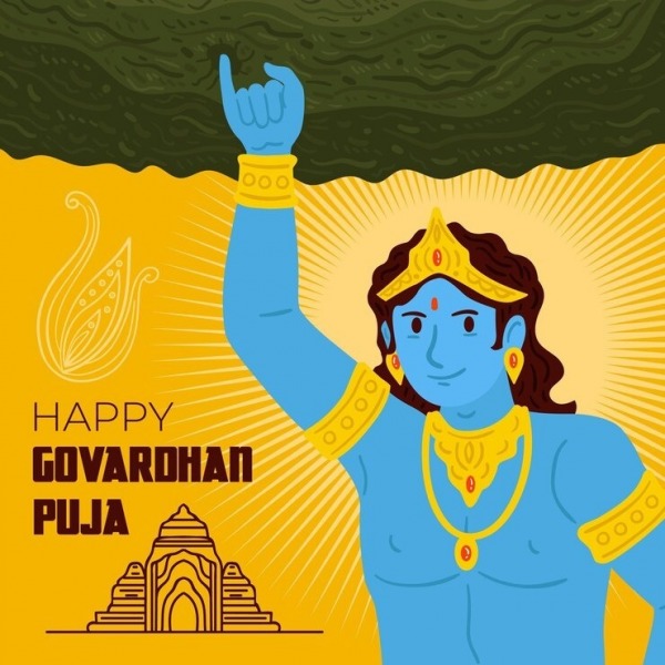 Wishing You Exponential Blessings On Govardhan Puja