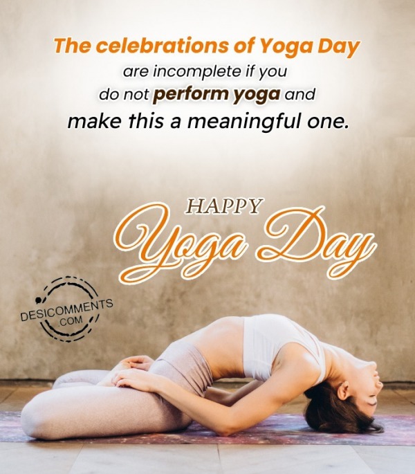 The Celebrations Of Yoga Day