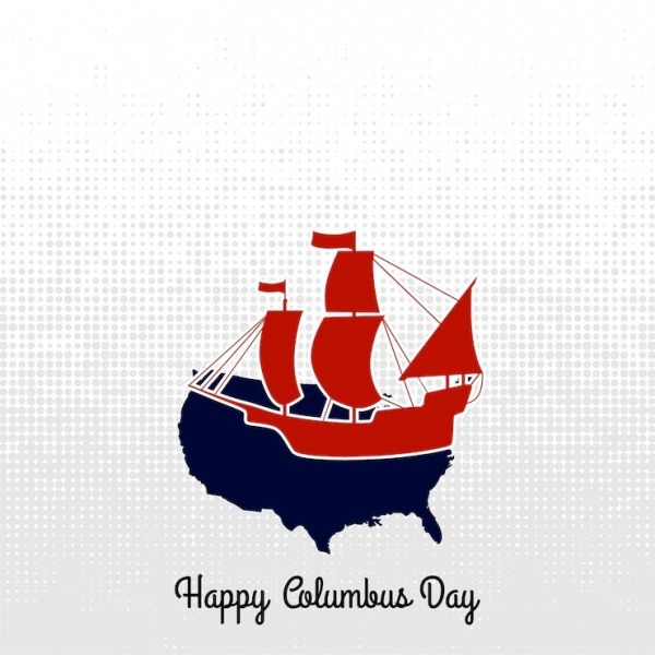 Happy Columbus Day Greeting