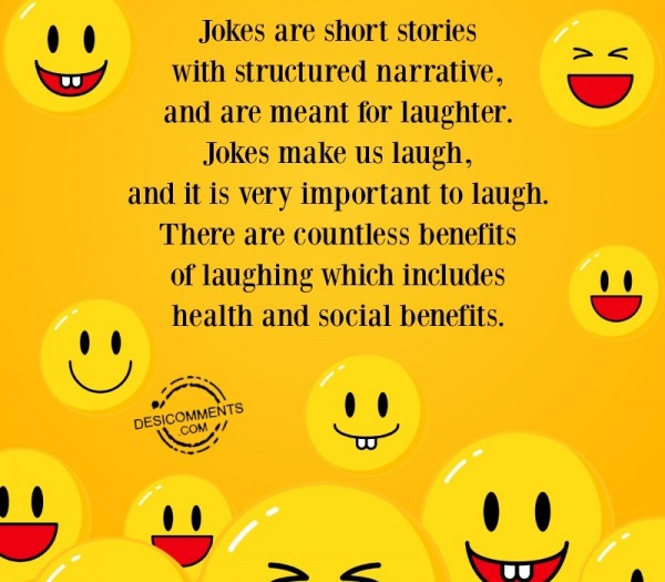 Jokes Are Short Stories With