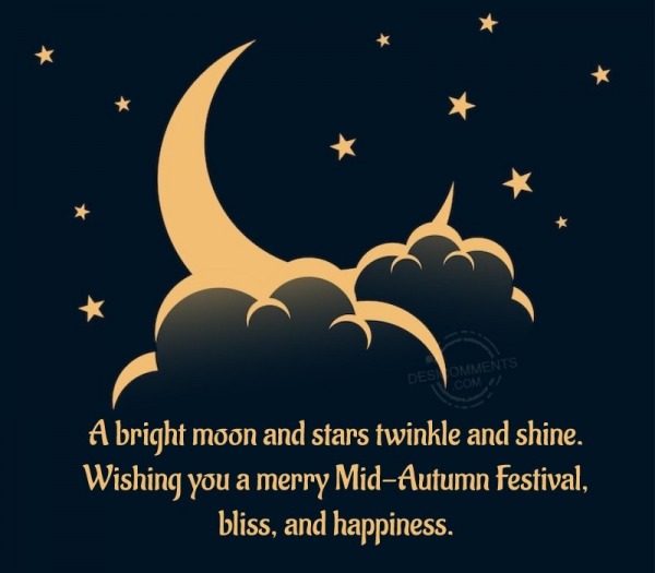 A Bright Moon And Stars Twinkle