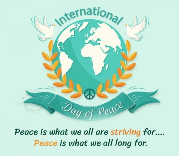 Peace Is What We All Long For