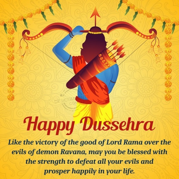 Happy Dussehra Greeting Picture