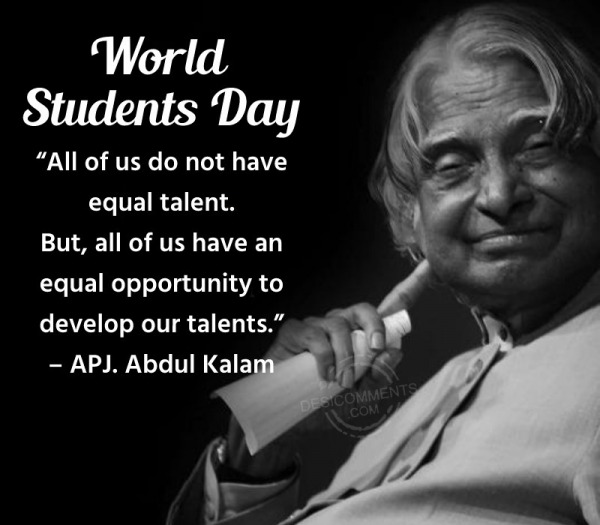 World Students Day Quote Pic