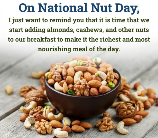 On National Nut day I Just Want